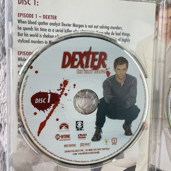 Dexter The First Season (DVD, 2006) Complete Season 4-Disc Set Michael C. Hall - Picture 7 of 16